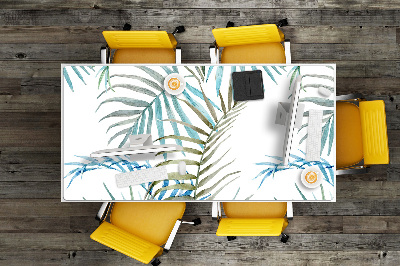 Full desk pad tropical leaves