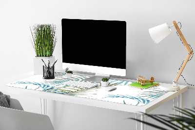 Full desk pad tropical leaves