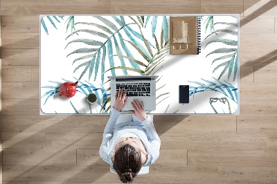 Full desk pad tropical leaves