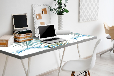 Full desk pad tropical leaves