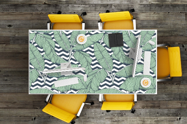Full desk pad tropical leaves