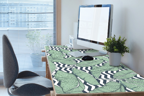 Full desk pad tropical leaves