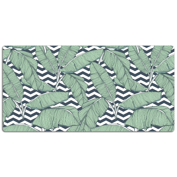 Full desk pad tropical leaves
