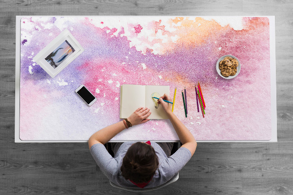 Full desk protector candy stains