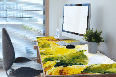 Large desk mat for children Sunflowers