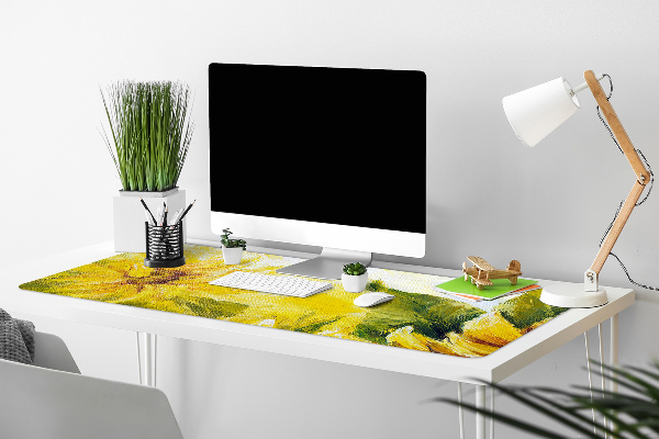 Large desk mat for children Sunflowers