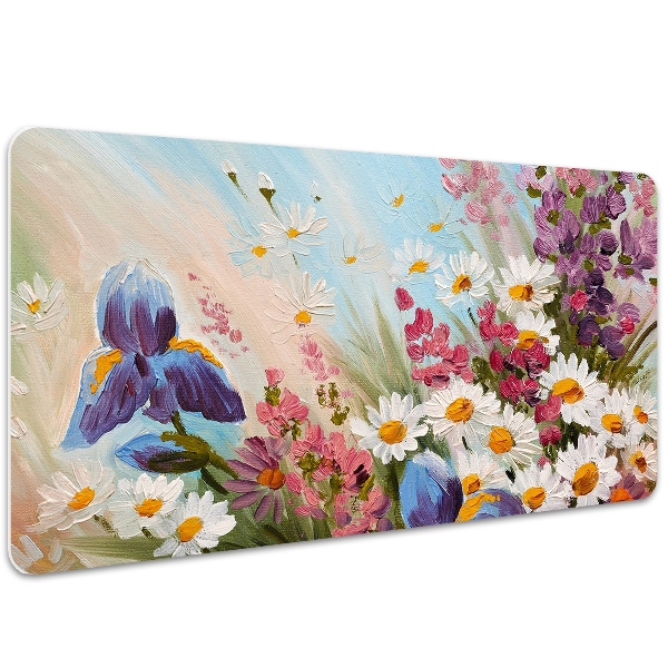 Large desk mat for children A field meadow