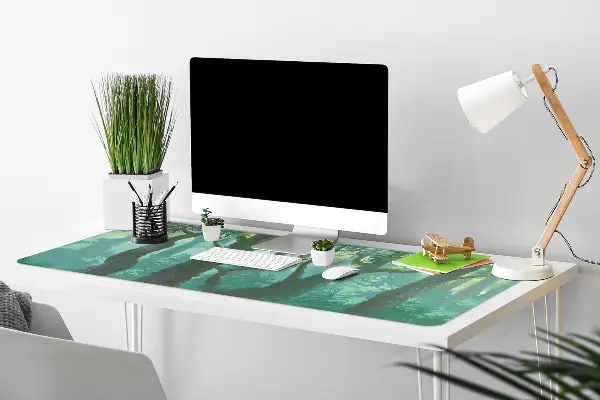 Large desk mat for children dark forest
