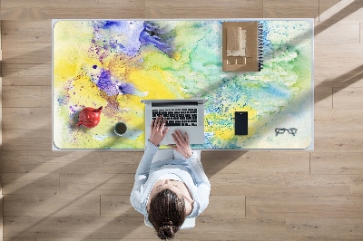 Full desk mat colorful spots