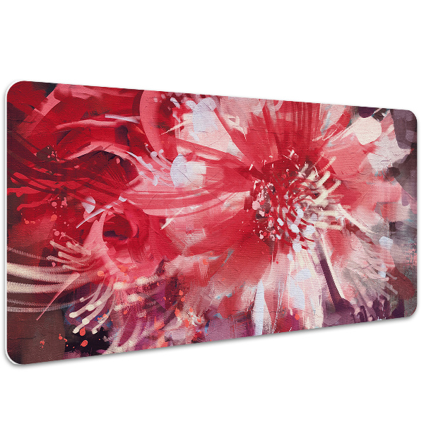 Full desk mat red flower