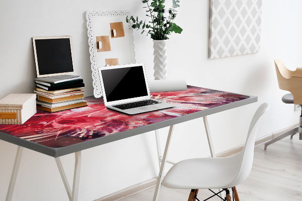 Full desk mat red flower