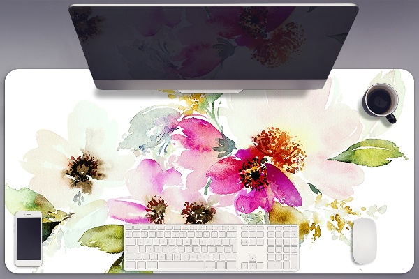 Full desk mat Bouquet of flowers