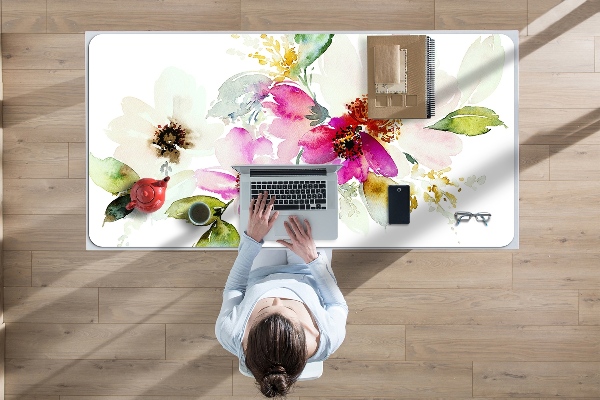 Full desk mat Bouquet of flowers