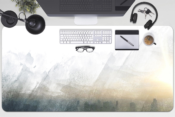 Large desk mat for children Fuji Landscape