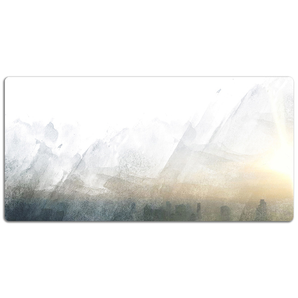 Large desk mat for children Fuji Landscape