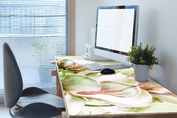 Desk pad magnolia flowers
