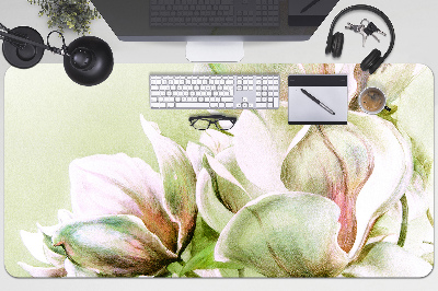 Desk pad magnolia flowers
