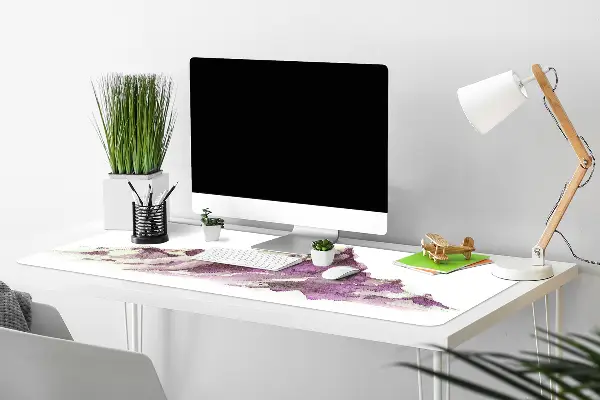 Large desk mat for children Winter mountains