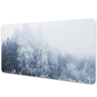 Large desk mat table protector Winter tree
