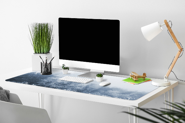 Large desk mat table protector Winter tree
