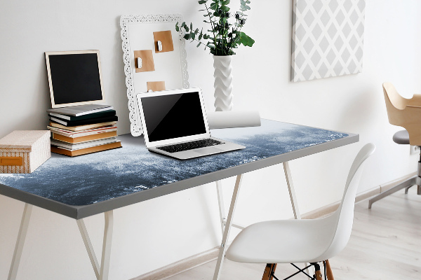Large desk mat table protector Winter tree