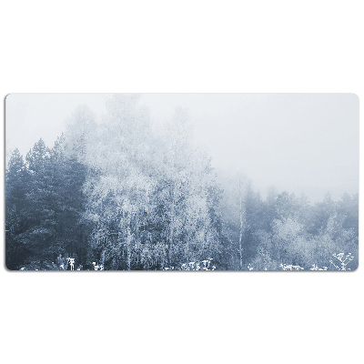 Large desk mat table protector Winter tree