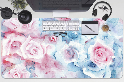 Full desk protector pastel Flowers