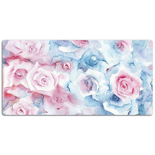 Full desk protector pastel Flowers