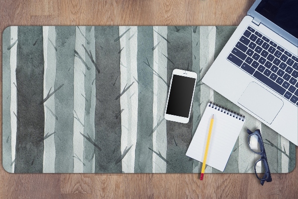 Large desk mat table protector Stripes pattern 3D