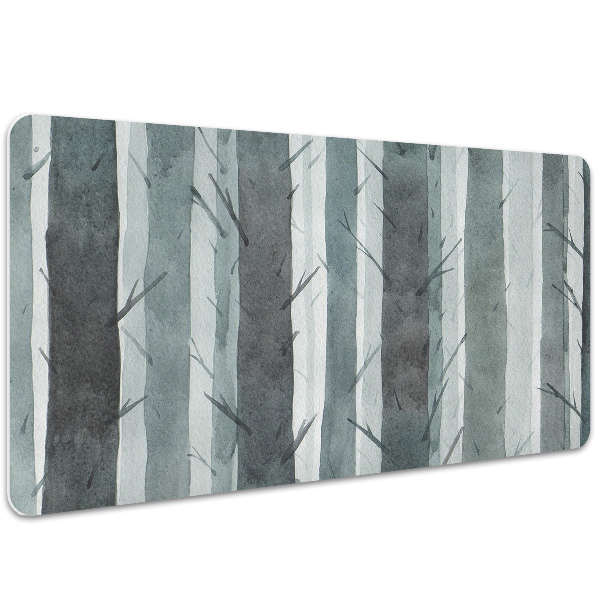 Large desk mat table protector Stripes pattern 3D