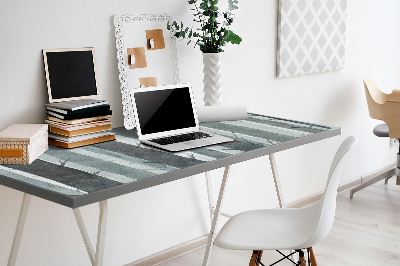 Large desk mat table protector Stripes pattern 3D