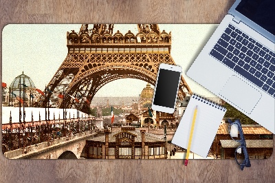 Desk mat Eiffel Tower retro