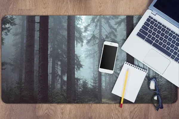 Large desk mat for children misty Forest