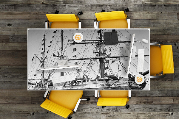 Full desk mat vintage ship