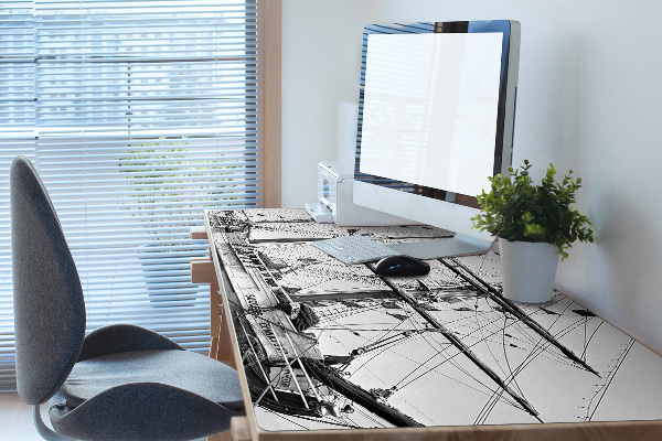 Full desk mat vintage ship
