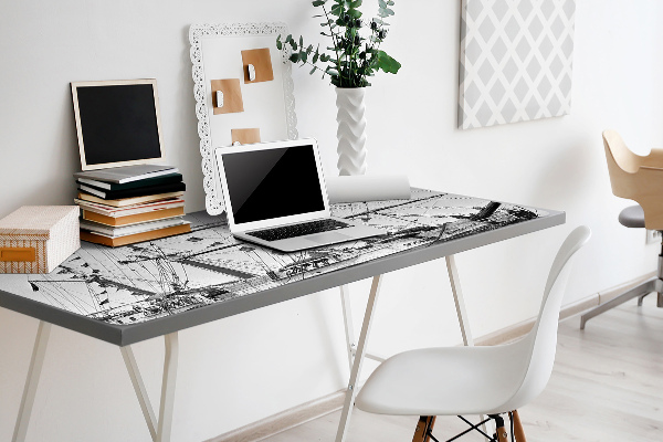 Full desk mat vintage ship