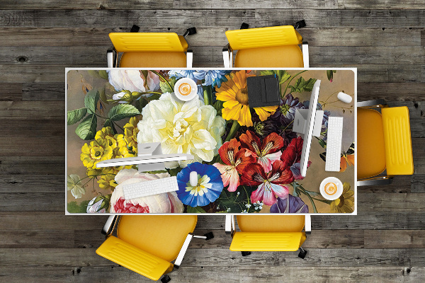 Large desk mat table protector Still life