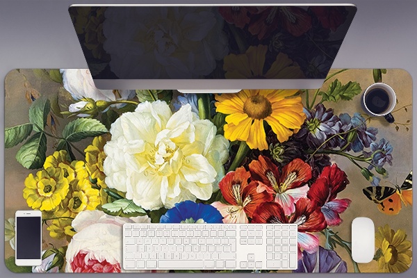 Large desk mat table protector Still life