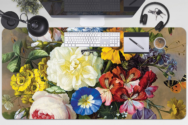 Large desk mat table protector Still life