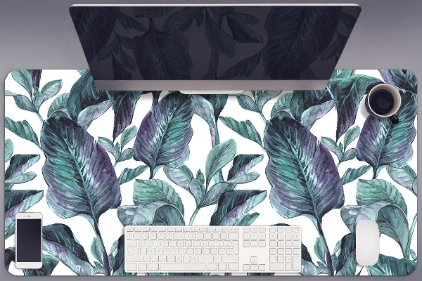 Full desk pad exotic leaves