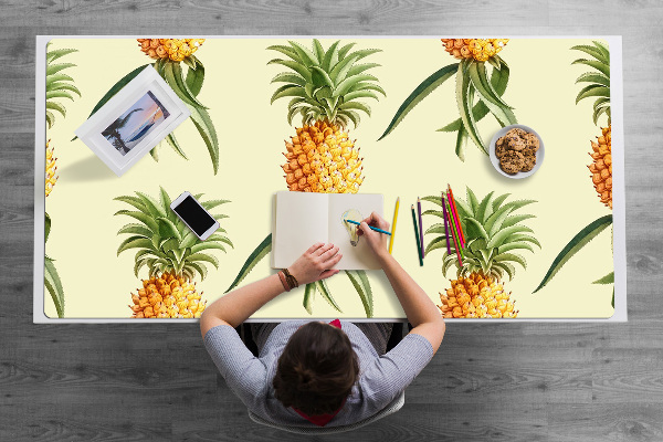 Large desk pad PVC protector pineapple pattern