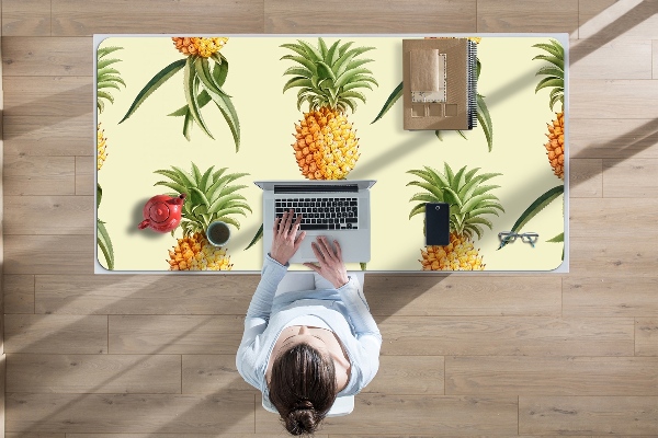 Large desk pad PVC protector pineapple pattern
