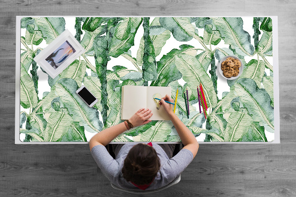 Full desk protector banana leaves