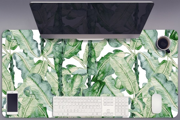 Full desk protector banana leaves