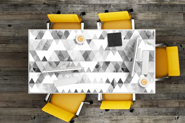 Desk mat Gray triangles formula