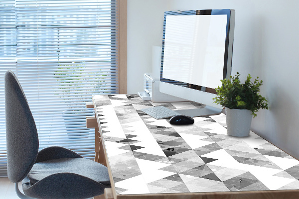 Desk mat Gray triangles formula