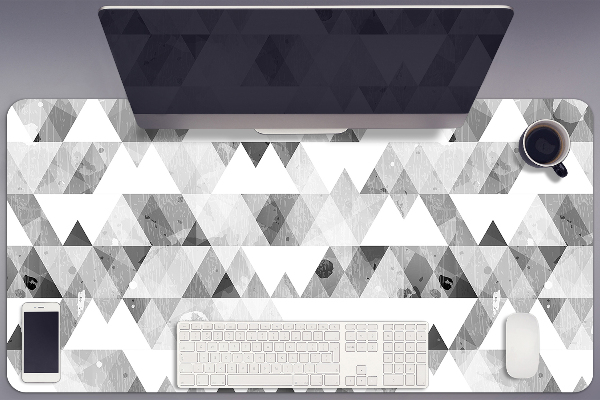 Desk mat Gray triangles formula