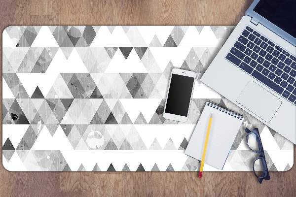 Desk mat Gray triangles formula