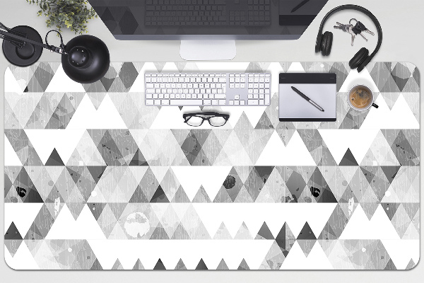 Desk mat Gray triangles formula