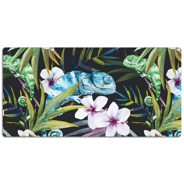 Desk mat blue chameleon